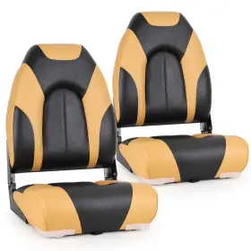 22711A9-2 NORTHCAPTAIN Yellowish High Folding Boat Seat