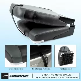919305462816 NORTHCAPTAIN Deluxe High Folding Boat Seat S1 #3