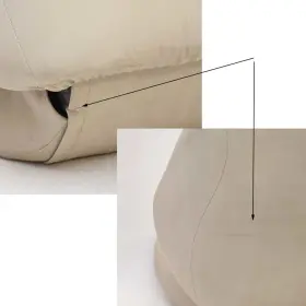 8902815 NORTHERN SEATING Folding Fishing Boat Seat Taupe Tear #3