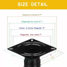 PP11 OFYOU Seat Base Boat Powder Coated Pedestal #2