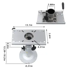 ONE8766954 ONER-STORE0 Boat Seat Pedestal Slide Locking