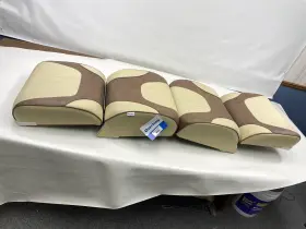 742292 OVERTONS Deluxe Lounge Seat Cushion Sand Chestnut Boat