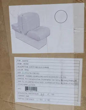 742304 OVERTONS Boat Deluxe Lounge Seat Base