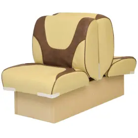 B2B-DELX-8-SANC OVERTONS Boat Lounge Seat Sand Chestnut