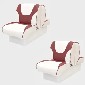 B2B-DELX-8-WHTR OVERTONS Boat Lounge Seats