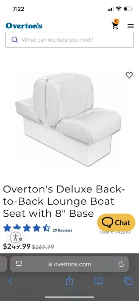 WD703P-1-710 OVERTONS Boat Seats
