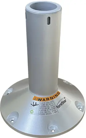 184010-LWOS REGITAR USA Seat Pedestal Base Anodized