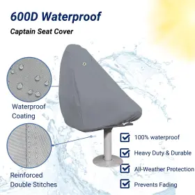 819669017966 SAVVYCRAFT Waterproof Boat Captain Seat Chair #3