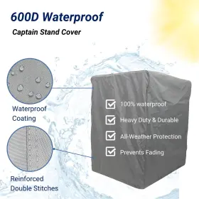 819669017980 SAVVYCRAFT Waterproof Pontoon Boat Captain Stand #3