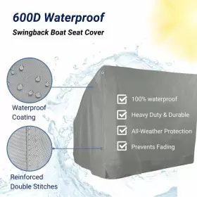 EGR-MSC8 SAVVYCRAFT Waterproof Boat Swing Seat Cover Leaning #3