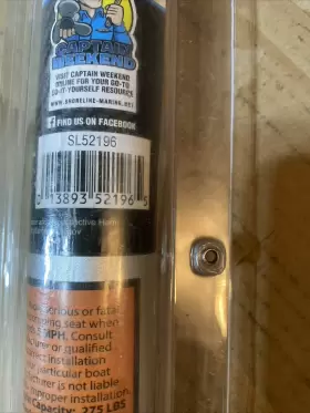 SL52196 SHORELINE Seat Post Solid Construction Marine