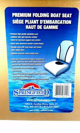 1072189 SPRINGFIELD Coated Folding Fishing Boat Seat Marine