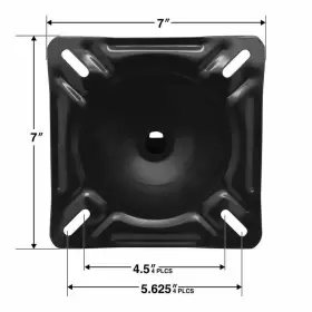 897885811 SPRINGFIELD MARINE Boat Seat Mount Pedestal Swivel #3