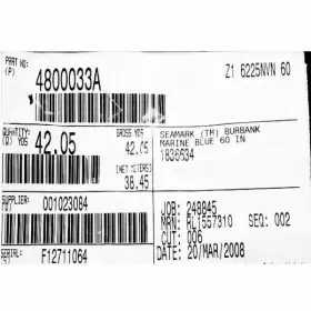 4800033A SUNBRELLA FABRICS Seamark Boat Fabric Yard Marine #2