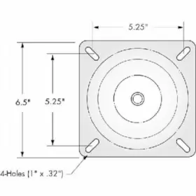 1002SS SWIVL-EZE Lockftn Pin Steel Spring Seat Mount #2