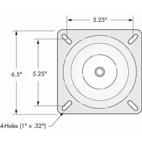 3001.9772 SWIVL-EZE Attwood Lock Ftn Pin Coated Seat Mount #2