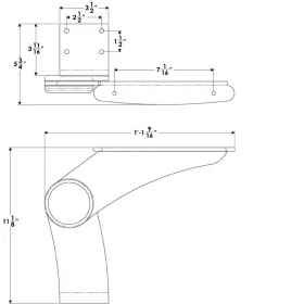 K10-0004B-SKW TACO Pivot Armrest Starboard Marine #2