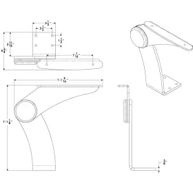 K10-0006B-BKA TACO Armrest Starboard Pivot Marine #2