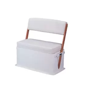 1758-18U TODD Swingback Boat Bench Seat Cooler Mahogany Arms
