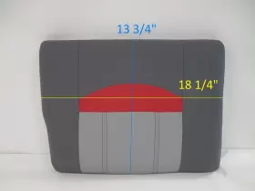 729272.3 TRITON 186 FISH HUNTER Starboard Jump Seat Cushion #2