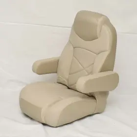 8905322 VEADA Pontoon Boat Reclining Captains Helm Seat Tears
