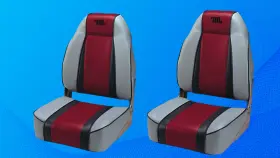 ELT18CO WHITE ROCK Boat Seat Folding Fishing Chair Padding
