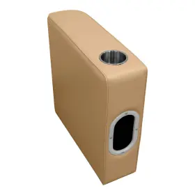 8WD110-207 WISE Pontoon Arm Rest Cup Holder Left Sand