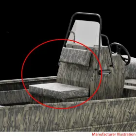 2083410 WISE MARINE SEATING Lowe Boat Console Cushions Grass #2