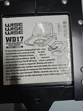 R-10-13 WISE Lpt Disconnect Seat Mount #2