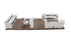 WIS-DLXRBCFC-1904K WISE Rear Bench Front Lounge Pontoon Set