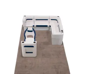 WIS-DLXRLLC-1905K WISE Rear Leanback Steering Console Pontoon
