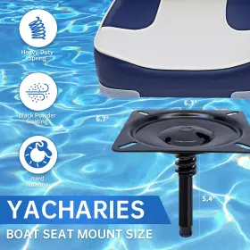 696575785512 YACHARIES Seat Swivel Boat Mount Stool Plate #3