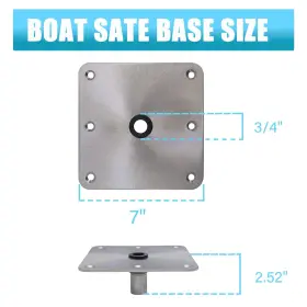 787353820898 YACHARIES Boat Seat Base Steel Pedestal #3