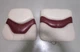 Sun Tracker Pontoon Boat Marine Padded Seat Cushion Set Tan/Maroon 17" x 17"