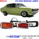For DATSUN 510 120Y B210 240Z 260Z 280Z 1200 Side Marker Lights 2xRed 2xAmber