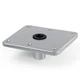 CLLOMAGY Boat Seat Base Mount 1pack 7x7 Aluminum, Light Gray 