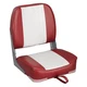 Leader Accessories Classic Low Back Folding Boat Seat A-Red/White