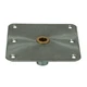 Springfield KingPin Standard Square Steel Base with Brass 7" x 7" #3620001-B