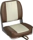 Leader Accessories Classic Low Back Folding Boat Seat A-Brown/Sand 