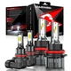 LED Headlights Fog Light Bulbs Kit 4pcs 6000K For Ford Ranger 2001-2011