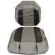 Triton Boat Seat Skins 1950173 | Explorer Gray / Black Vinyl (Set of 2)