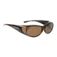 Jonathan Paul Aurora Fitovers Sunglasses Brown Marble Polarized Amber Lens AR008