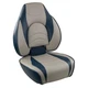 Springfield Marine Fish Pro 1 High Back Folding Boat Seat, Blue/Grey