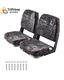VEVOR Camo Boat Seat, Camouflage Low Back Folding Fishing camo-2 pack
