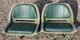 SET OF TWO SEATS  Wise Marine Boat Folding Fishing Seat 8WD139-713-T Green Vinyl