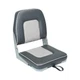 ERGOSEAT Classic Low Back Fishing Boat Seat with Backrest Folding Boat Chair ...