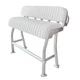 Dolphin Centre Console Pro2 T Top Leaning Post Boat Seat White Cushion 40in Long