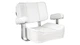 SPRINGFIELD 1040002 Deluxe Captain'S Chair-White
