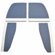 Ranger Boat Bow Seat Cushions | 2360 Bay Blue White (Set of 4)
