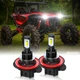 2 SUPER LED headlight bulbs for 2011-2012 Polaris Ranger 800 RZR 4 Robby Gordon